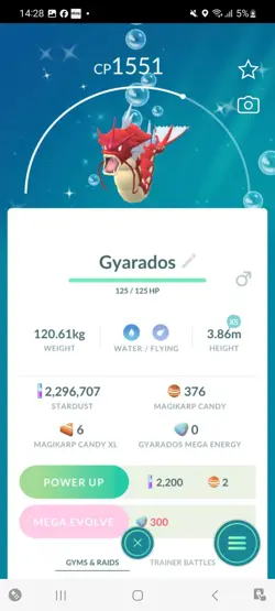 Pokemon Go Shiny Gyarados - Image 1