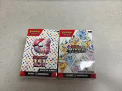 Pokemon 151 & Prismatic Evolutions Booster Bundles Boxes New And Sealed - Image 1