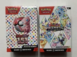 Pokemon Scarlet & Violet 151/Prismatic Evolutions Booster Bundle Lot Of 2 Sealed - Image 1