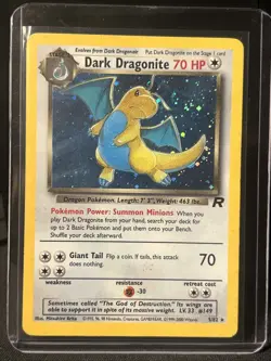 Pokemon Dark Dragonite Holo Rare Team Rockets Set 5/82 - Image 1