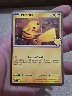 Pikachu 051/162 30th Anniversary Stamped 2026 Pokemon Day Promo - Image 1