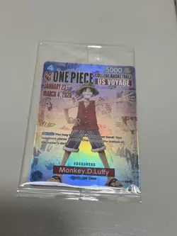 One Piece TCG Monkey D Luffy College Basketball US Voyage Promo P-055 - Image 1