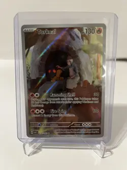 Torkoal 172/167 Illustration Rare Twilight Masquerade TCG Pokemon Card NM - Image 1
