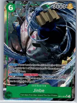 Jinbe (Alt Art) OP11-031 English A Fist of Divine Speed - One Piece Card - NM - Image 1