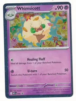 D477880 Pokemon Card Whimsicott Mega Evolution Promo Holo - Image 1