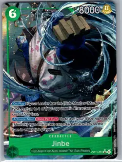 Jinbe (Alt Art) OP11-031 English A Fist of Divine Speed - One Piece Card - NM - Image 1