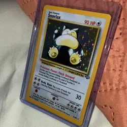 Pokemon Snorlax Jungle Holo Rare Card 11/64 Unlimited 90HP 1999 English NM/LP - Image 2