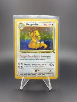 Pokemon Dragonite Fossil Holo Rare 4/62 NM/LP Dragon Card 1999 - Image 1