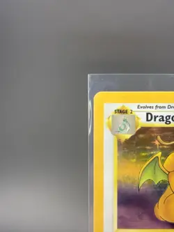 Pokemon Dragonite Fossil Holo Rare 4/62 NM/LP Dragon Card 1999 - Image 2