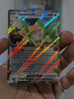 Pokemon Card 2023 SQUAWKABILLY EX Ultra Rare Holo 169/193 Paldea Evolved NM/M - Image 1