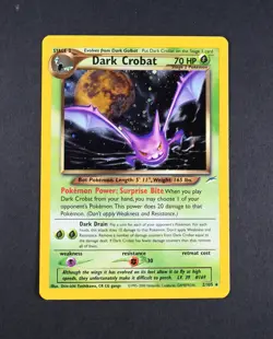 NM Dark Crobat Holo 2/105 Unlimited Neo Destiny Pokemon Card - Image 1