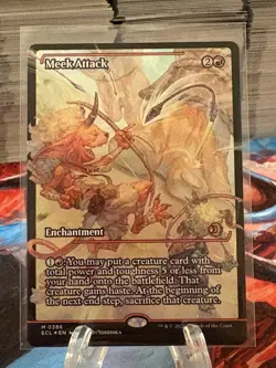 Meek Attack FOIL Showcase 388 Lorwyn Eclipsed ECL MTG Mythic Unplayed Mint M/NM - Image 1