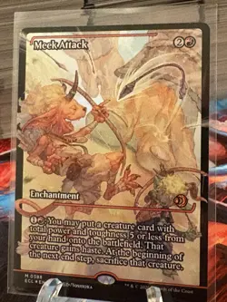 Meek Attack FOIL Showcase 388 Lorwyn Eclipsed ECL MTG Mythic Unplayed Mint M/NM - Image 2