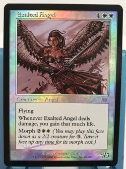 Magic the Gathering EXALTED ANGEL Onslaught Foil NM Near Mint - Image 1
