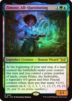 MTG Zimone, All-Questioning (241/469) Duskmourn House of Horror NM FOIL - Image 1