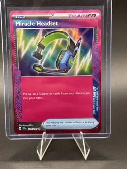 2024 Pokemon Surging Sparks Miracle Headset #183/191 Ace Spec NM - Image 1