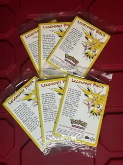 Pokemon - Articuno, Moltres, Zapdos Jumbo Promo Card + 2 Sets Of 3 Bird Promos - Image 2