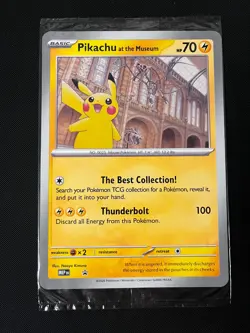 Pikachu At The Museum, Pokemon X Natural History Museum Jumbo Promo - Sealed - Image 1