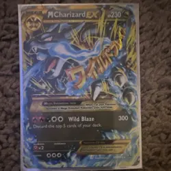 Pokemon Mega Charizard EX Wild Blaze Foil Card Lot 108/106 - 2 Cards - Image 1