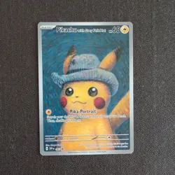 Pikachu With Grey Felt Hat Pokemon TCG Promo Card 🔥 226 Van Gogh - Image 1