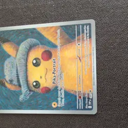 Pikachu With Grey Felt Hat Pokemon TCG Promo Card 🔥 226 Van Gogh - Image 3