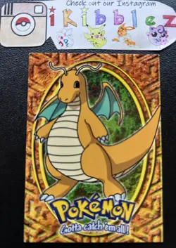 Dragonite #149 E12 of 12 LP Vintage Pokemon The First Movie Topps Blue Logo Card - Image 1