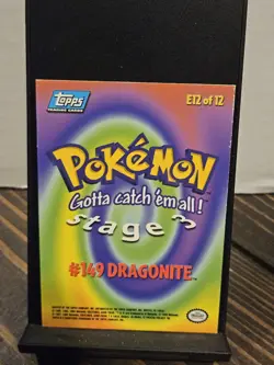 Pokemon - Dragonite #149 - Topps 2000 TV Animation Edition Blue Label - Image 2