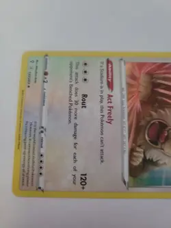 Pokemon TCG Slaking 131/203 Evolving Skies Set Holo Rare Colorless Unlimited LP - Image 2