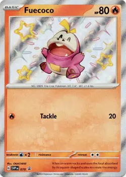 ✨ Shiny ✨ Fuecoco Black Star Promo Paldean Fates SVP 079 Pokemon TCG NM Card - Image 1