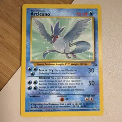 1999 Wizards Pokemon Fossil Unlimited Articuno 17/62 Non-Holo LP - Image 1