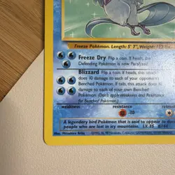 1999 Wizards Pokemon Fossil Unlimited Articuno 17/62 Non-Holo LP - Image 2