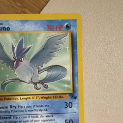 1999 Wizards Pokemon Fossil Unlimited Articuno 17/62 Non-Holo LP - Image 4