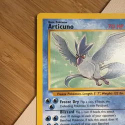1999 Wizards Pokemon Fossil Unlimited Articuno 17/62 Non-Holo LP - Image 5