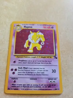 Hypno - 8/62 - Holo Rare - Pokemon Fossil Set - NM - Image 1