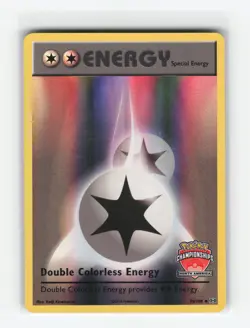 DOUBLE COLORLESS ENERGY 90/108 NORTH AMERICA CHAMPIONSHIPS POKEMON TCG LP - Image 1