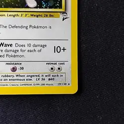 Pokemon TCG Wigglytuff Base Set 2 19/130 Holo Rare NM - Image 4
