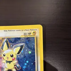 Pokemon TCG Pichu 12/111 Neo Genesis Holo Rare 1st Edition English 2000 - Image 5