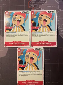 One Piece Tony Tony Chopper Op01-015 Demo Deck Pre Errata Play Set - Image 1