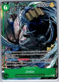 Jinbe (Alt Art) OP11-031 English A Fist of Divine Speed - One Piece Card - NM - Image 1