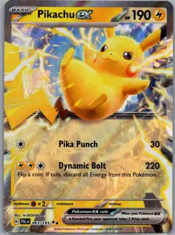 Pikachu ex 063/193 SV02: Paldea Evolved - Pokemon Card - NM - Image 1
