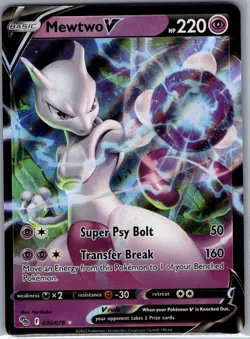 Mewtwo V 030/078 Pokemon GO - Pokemon Card - NM - Image 1