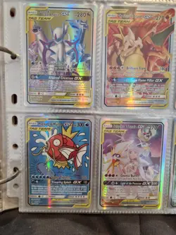 Pokemon TAG TEAM GX Card Bundle (9) – Charizard Reshiram Pikachu – PRXY Fan Disp - Image 4