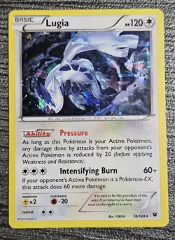 Pokemon TCG Lugia Fates Collide 78/124 Cracked Ice Holo Card. NM - Image 1