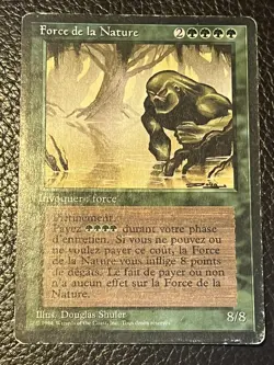 Mtg Revised — Force Of Nature FBB French —good- - Image 1