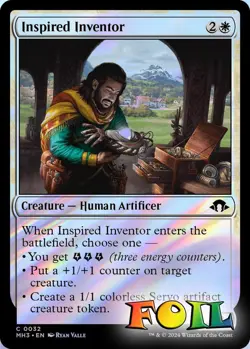 Inspired Inventor 0032 MTG Modern Horizons 3 Common NP Foil - Image 1