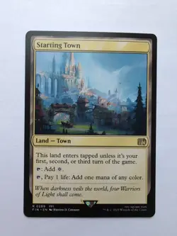 MTG Starting Town (FIN) Final Fantasy Regular Rare 289 - Image 1