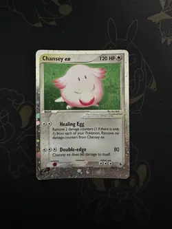Pokemon Chansey EX TCG Holo Ultra Rare Card Ruby and Sapphire 96/109 - Image 1