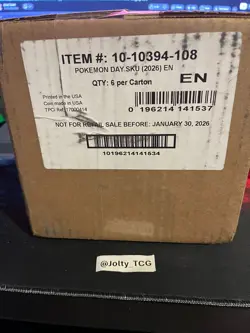 Pokemon Day 2026 Collection 6 Box Case Brand New Factory Sealed - Image 1