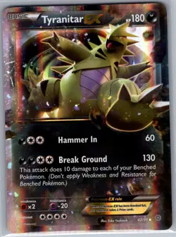 Tyranitar EX 42/98 XY - Ancient Origins - Pokemon Card - NM - Image 1
