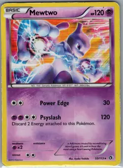 Mewtwo 53/113 Holo Legendary Treasures - Pokemon Card - MP - Image 1